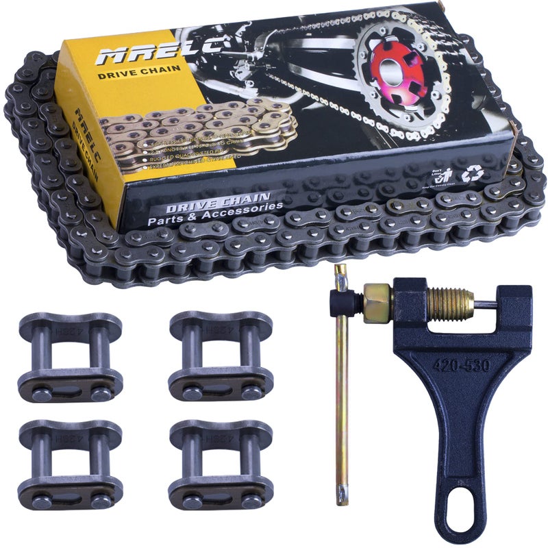 MRELC 428H Motorcycle Chain Chain Breaker116links Heavy Duty Drive Chain