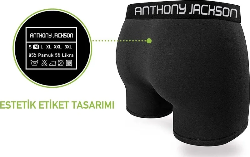 Anthony Jackson Lycra 6-Pack Premium Boxer Santino 447 B
