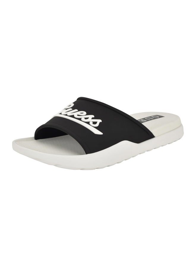 GUESS Men's Molar Slide Sandal, Black/White 003, 41 EU - Image 1