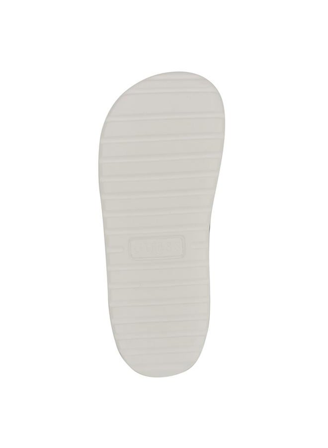 GUESS Men's Molar Slide Sandal, Black/White 003, 41 EU - Image 4