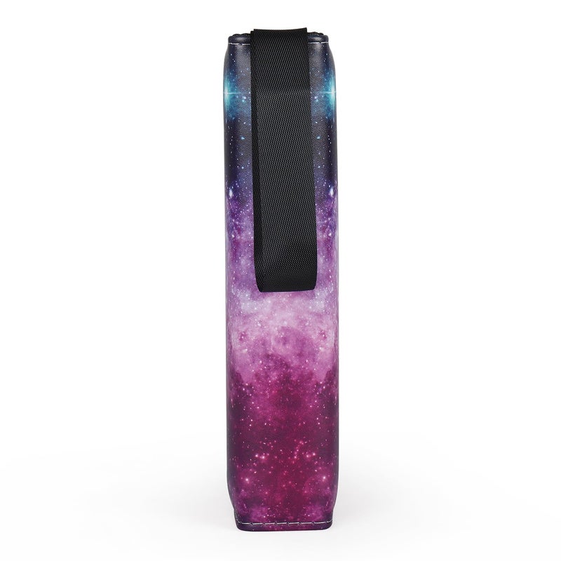 VEELAM 4 Pocket Trading Card Binders for 400 Cards, Purple Nebula Pattern - Image 4