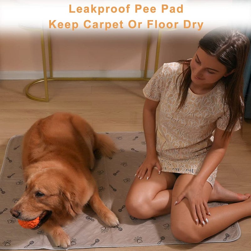 Peepeego 2Pack 36x36 Dog Pads Washable and Free Dog Comb, Reusable Puppy Pads with Fast Absorbent, Waterproof, Non Slip Incontinence Pads for Training, Whelping, for Playpen, Crate, Kennel - Image 4