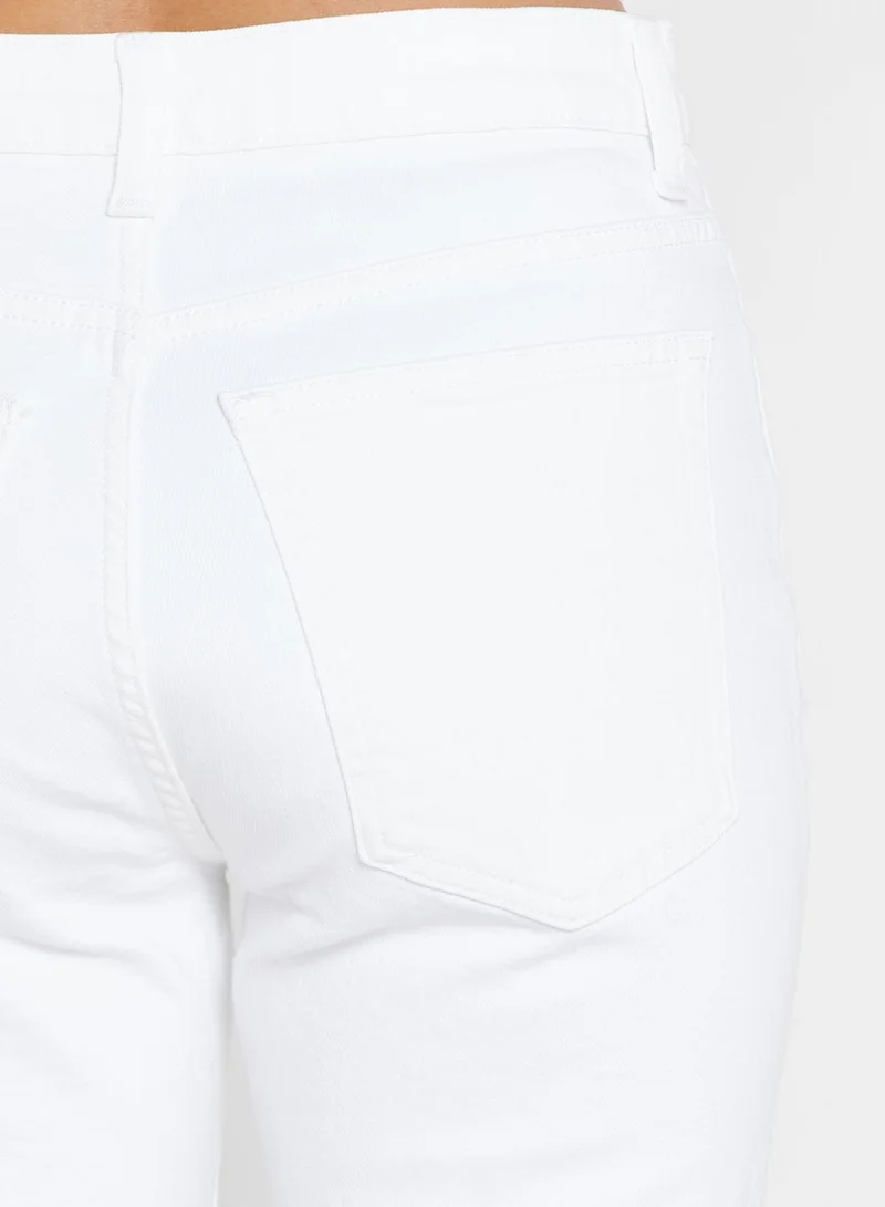 TOPSHOP High Waist Straight Jeans