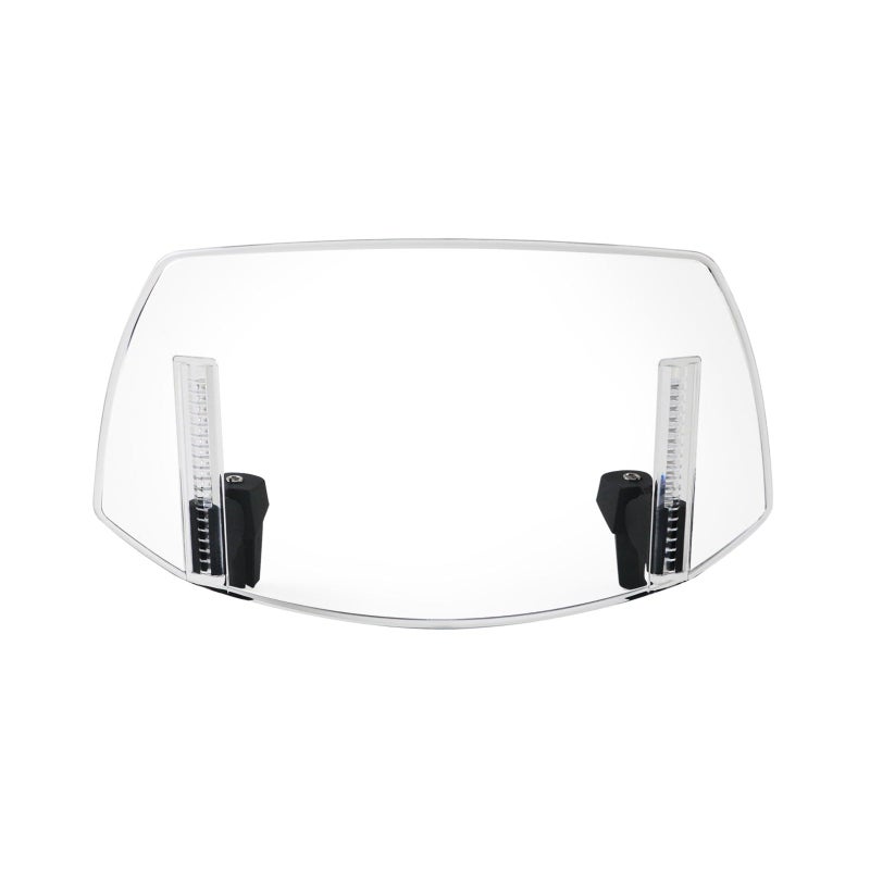 PACEWALKER Universal Motorcycle Windshield Extension Motorcycle Wind Deflector Adjustable Clipon Windscreen Visor Fit for Most Motorcycle Scooter Dirt Bikes Transparent