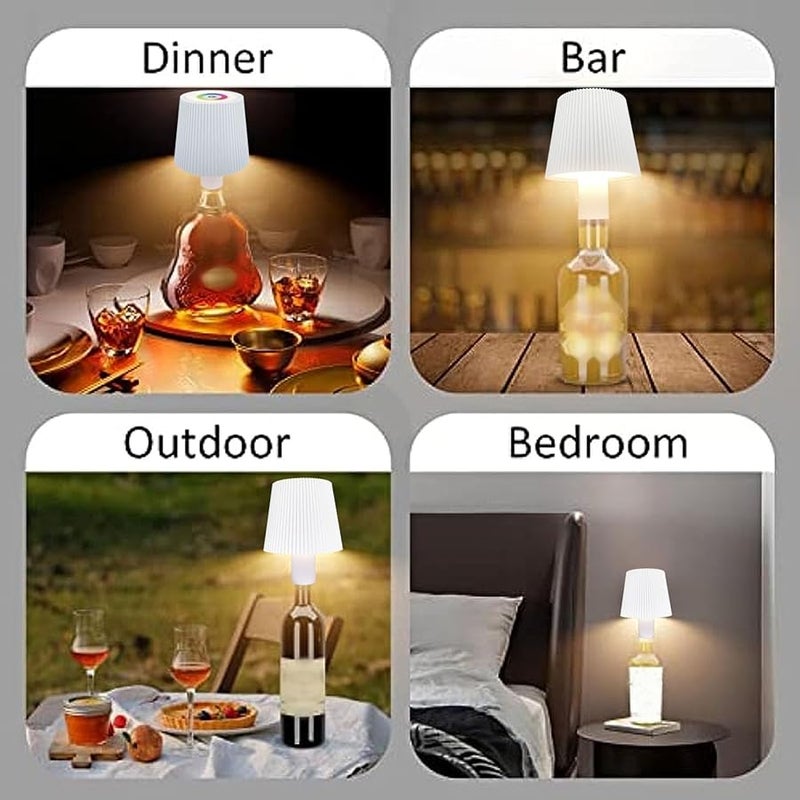 Touch Control LED Bottle Lamp USB Rechargeable 4000mAh Color Adjustable Type 1 Aluminum Alloy - Image 4