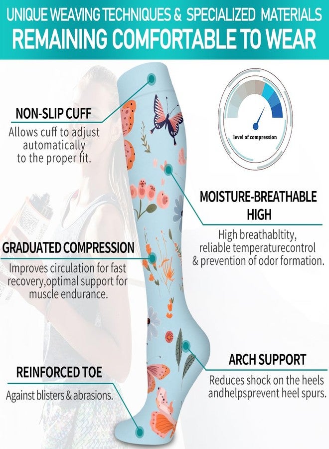 COOLOVER Copper Compression Socks for Women and Men(6 Pairs)-Best Support for Running, Athletic, Travel, 11 Black/Pink/White/Blue/Gray/Navy, L-XL - Image 5