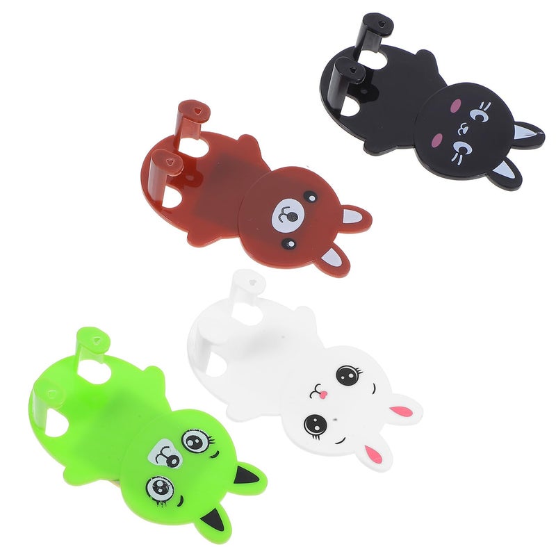 4Pcs Adhesive Cable Organizer Hooks Heavy Duty Wall Hangers for Household Cord Management - Image 2