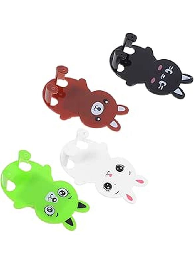 4Pcs Adhesive Cable Organizer Hooks Heavy Duty Wall Hangers for Household Cord Management - Image 1