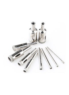 NIBEMINENT 10-Piece Diamond Drill Bit Set Silver  - Image 5