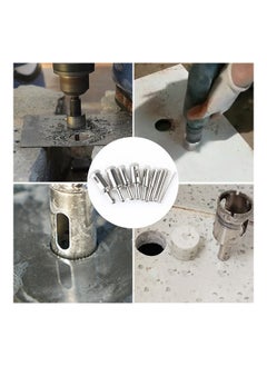 NIBEMINENT 10-Piece Diamond Drill Bit Set Silver  - Image 3