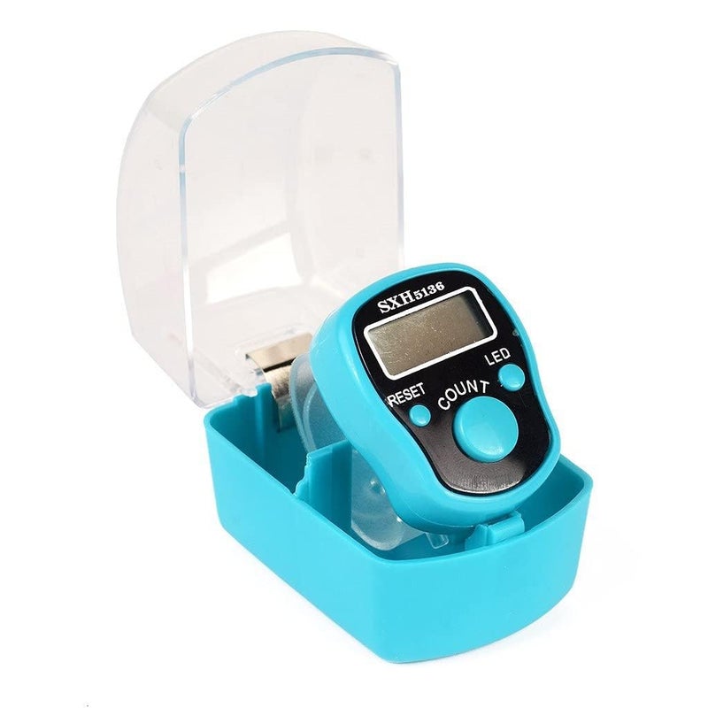 HBD Electronic Digital Tally Finger Counter, God Name Remember Counter, Mantra Jap, Sports Game Cricket Umpire and Various Counting Purpose LED Machine (1 Pc - Multi Color) - Image 1