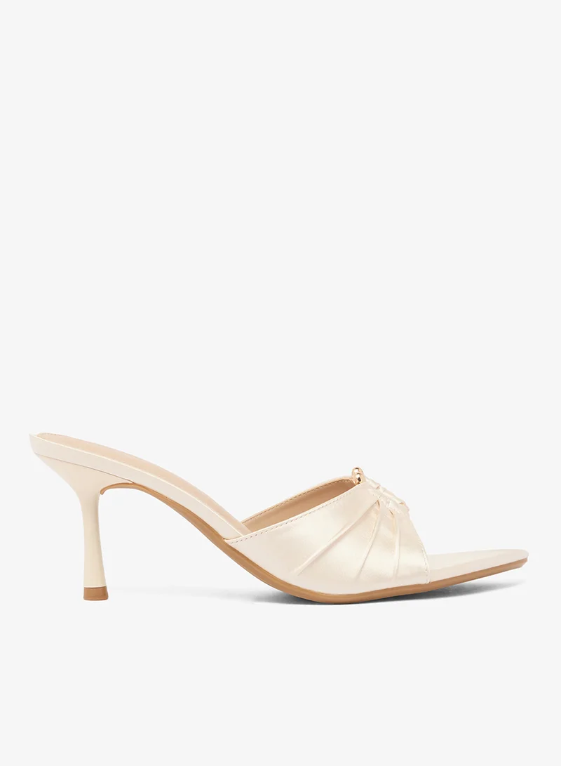 Ella Limited Edition Satin Mid Heel Sandals