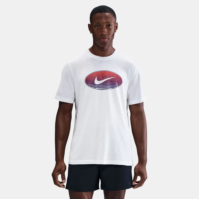 نايكي Men's Dri-FIT Slub Hybrid Training T-Shirt