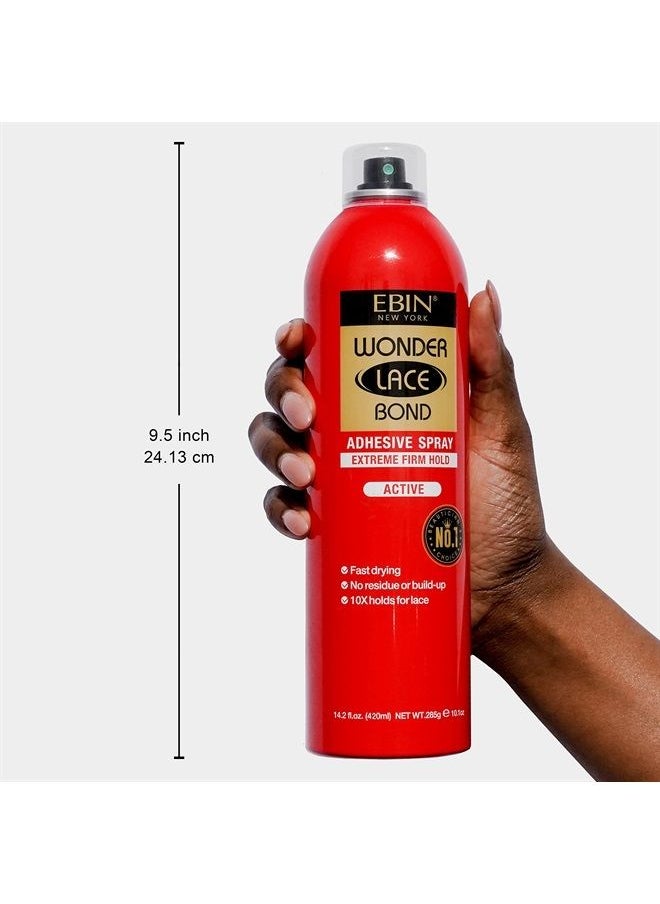 EBIN NEW YORK Wonder Lace Bond Adhesive Spray - Extreme Firm Hold 14.2oz / 400ml 
