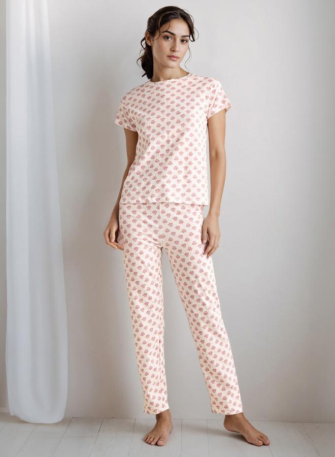 سبلاش فيڤ طقم بيجامة تي شيرت وبنطلون - Image 1