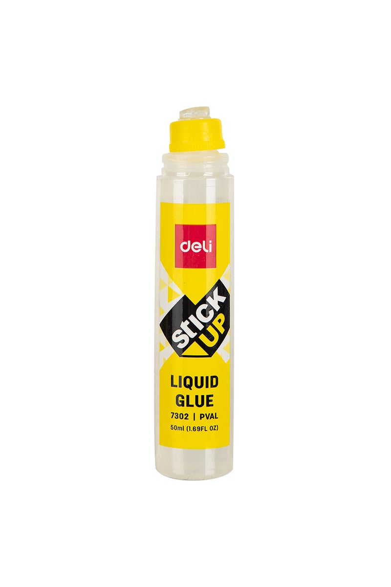 Deli E7302 Liquid Glue 50ml Transparent - ideal for school, office & home use - Image 2
