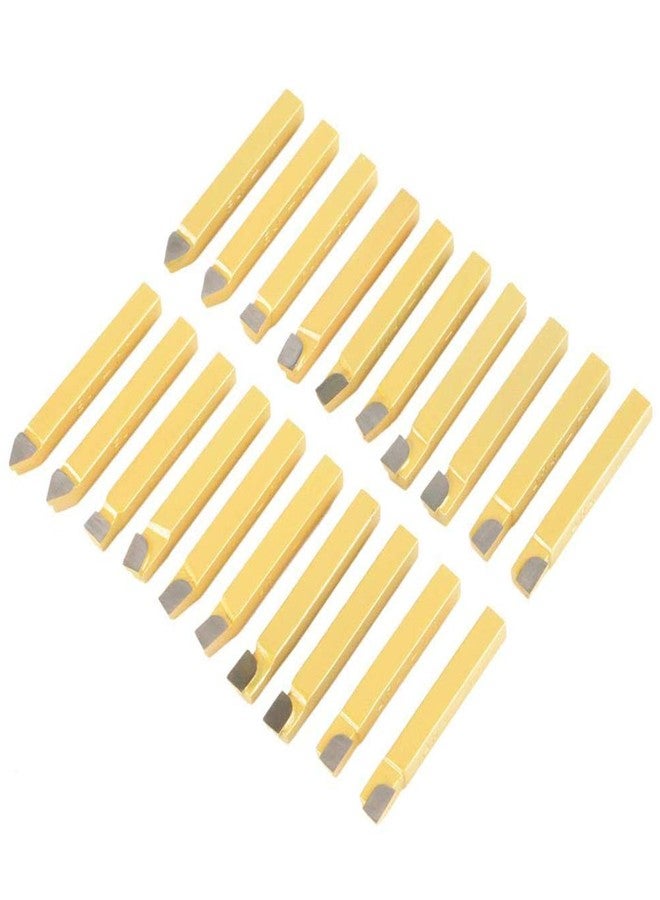 POCREATION Carbide Tipped Lathe Cutting Tool Set, 1/4 inch, 20 Pieces, Metal Turning Tips for Milling - Image 2