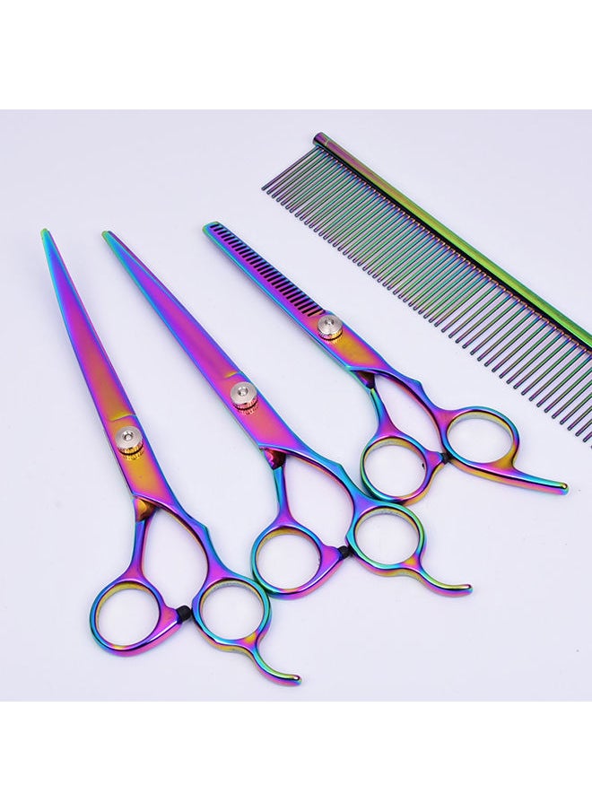 Sharpdo - Hair Cutting Scissors Thinning Shears- Professional Barber Sharp Hair Scissors Hairdressing Shears Kit with Haircut Accessories in Leather Case for Cutting Styling Hair for Women Men Pet - Image 1