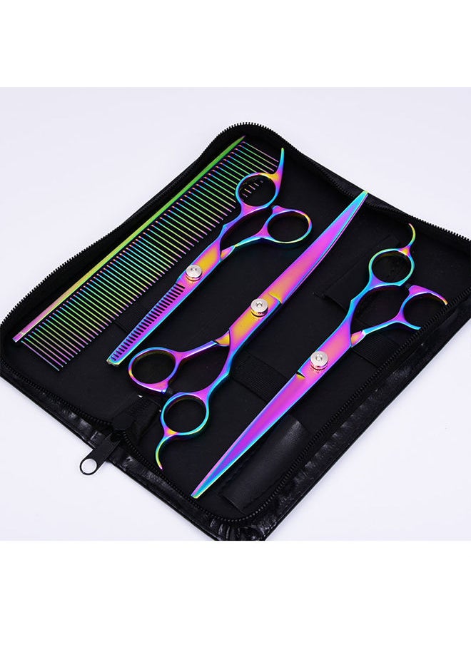 Sharpdo - Hair Cutting Scissors Thinning Shears- Professional Barber Sharp Hair Scissors Hairdressing Shears Kit with Haircut Accessories in Leather Case for Cutting Styling Hair for Women Men Pet - Image 1