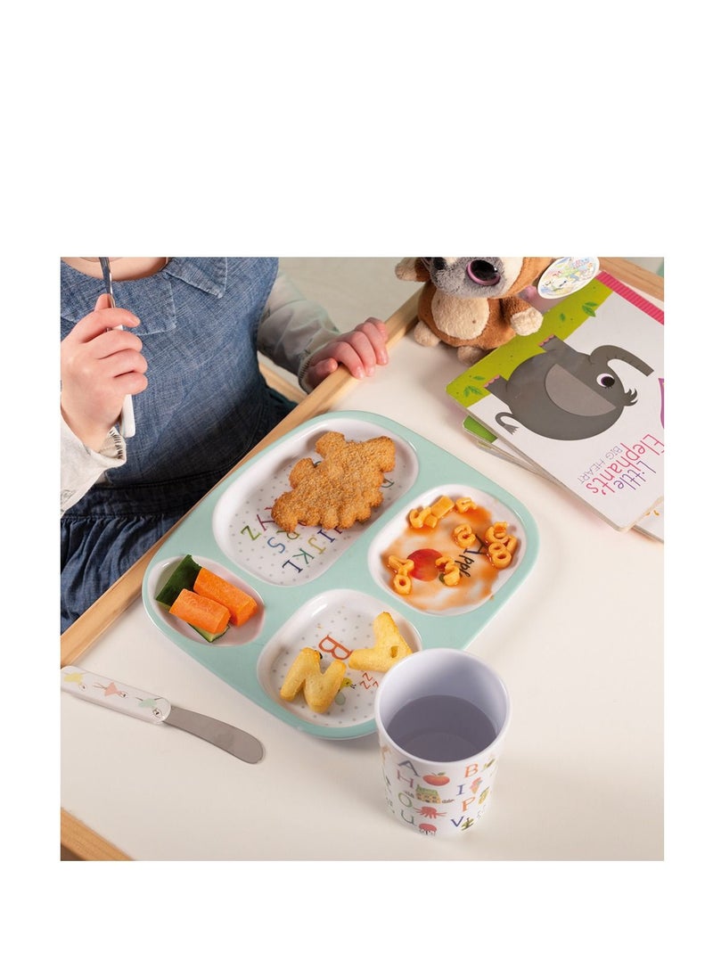 KitchenCraft Alphabet Sectioned Plate  - Image 2