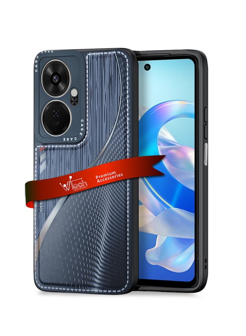 Wtech Silicone Wooden And Carbon Fiber Texture Protective Case Cover For Itel P55+ / P55 Plus 4G 2024 Black/Grey - Image 1