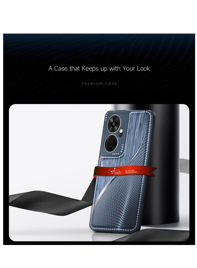 Wtech Silicone Wooden And Carbon Fiber Texture Protective Case Cover For Itel P55+ / P55 Plus 4G 2024 Black/Grey - Image 3