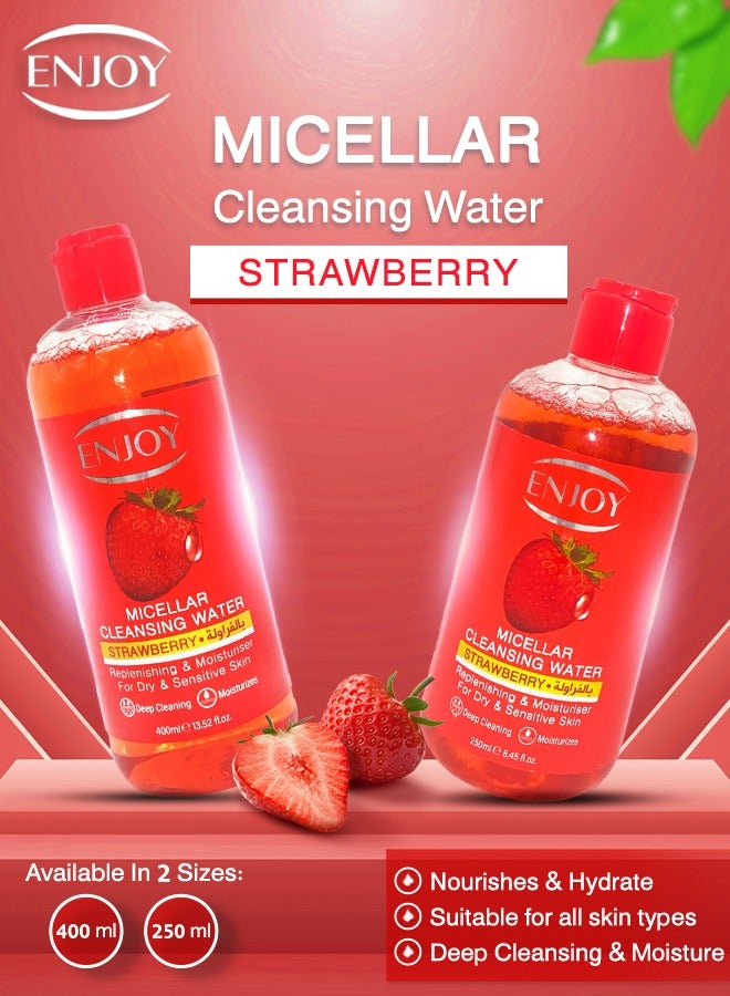 Enjoy Facial Micellar Water with Strawberry 250 ml – Gentle & Refreshing Cleanser - Image 4