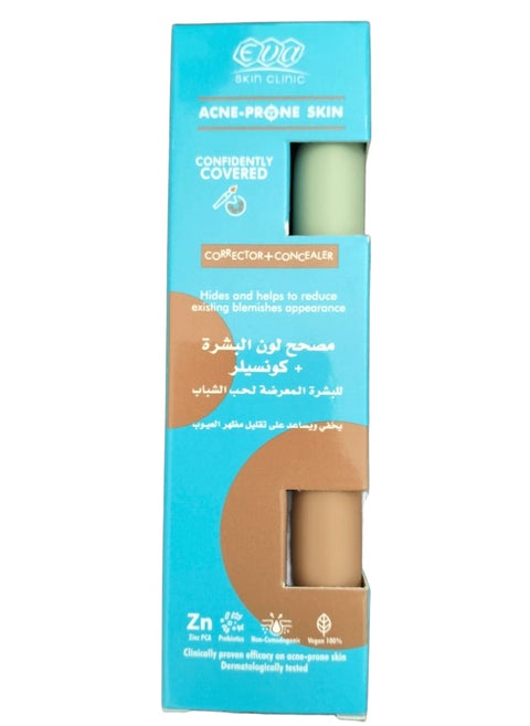 Acne Prone Corrector And Concealer 2×6 ml