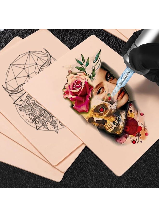 Jconly 3MM Fake Skin with Transfer Paper - Jconly 35pcs Fake Skin Transfer Paper Kit,5Pcs Tattoo Thick Practice Skin with 30Pcs Tattoo Paper Stencil Paper - Image 4