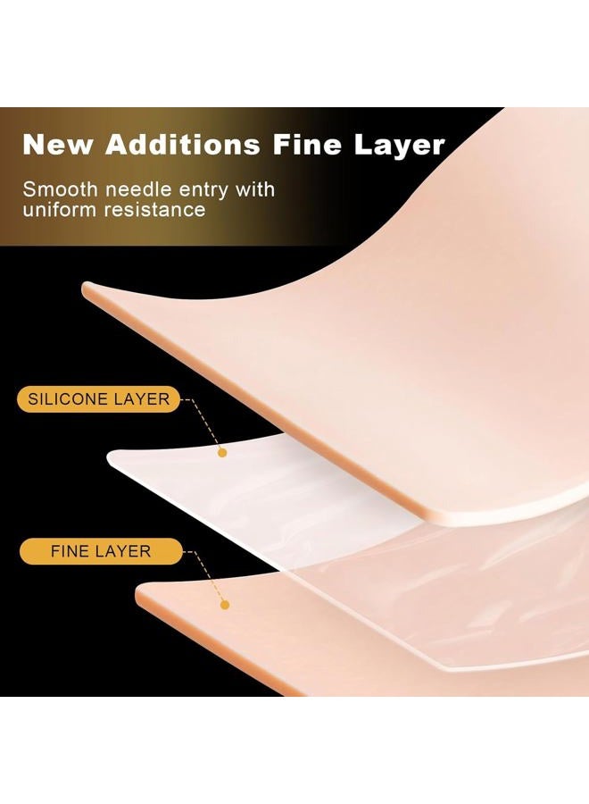 Jconly 3MM Fake Skin with Transfer Paper - Jconly 35pcs Fake Skin Transfer Paper Kit,5Pcs Tattoo Thick Practice Skin with 30Pcs Tattoo Paper Stencil Paper - Image 3