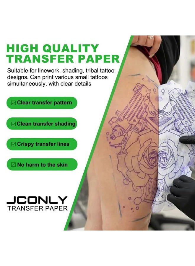 Jconly 3MM Fake Skin with Transfer Paper - Jconly 35pcs Fake Skin Transfer Paper Kit,5Pcs Tattoo Thick Practice Skin with 30Pcs Tattoo Paper Stencil Paper - Image 5