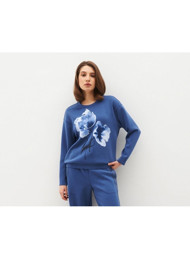 GERRY WEBER Flower Print Long Sleeve T-Shirt  - Image 3
