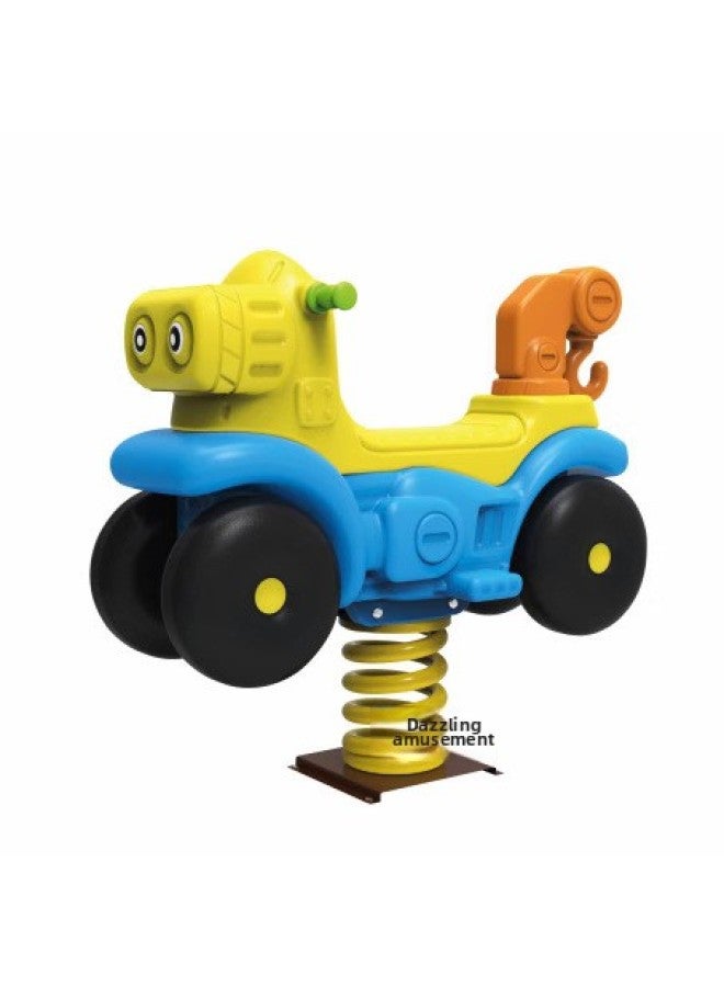 Manufacturers Spring Rocking Music. Cartoon Animal Rocking Horse Seesaw. Square Community Kindergarten Kidsren Rocking Horse-Color:Bear Rocking Horse Rocking 85*50*75CM
