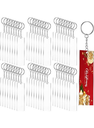 dophee 144Pcs Acrylic Keychain Blanks with Key Rings Rectangle Clear Discs Charms Transparent Circles Set for DIY Projects Crafts - pzsku/ZC38E0CEE0A25BF303A36Z/45/1747233947/1de9f5fe-6fe7-4585-8270-2630af6a3d95