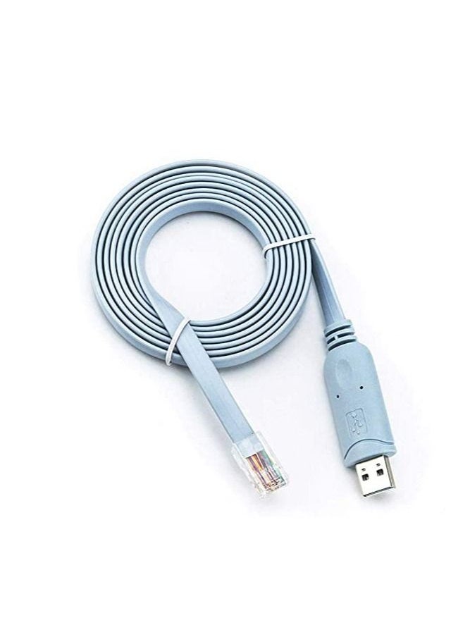 ليدين كبل وحدة تحكم USB من USB إلى كابل RJ45 من الملحقات الأساسية لـ Cisco NETGEARUbiquity LINKSYS TP-Link مفاتيح التوجيه لأجهزة الكمبيوتر المحمولة في Windows Mac Linux  - Image 1