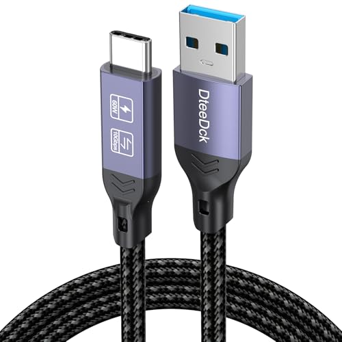 DteeDck Android Auto USB Cable 3FT, Car CarPlay Cord, USB Type C 3.2 Gen2 10Gbps Data Transfer, A-C 15W Fast Charging Replacement for iPhone 17/16/15 Google Pixel 9/8/7 Galaxy Series and More - Image 1