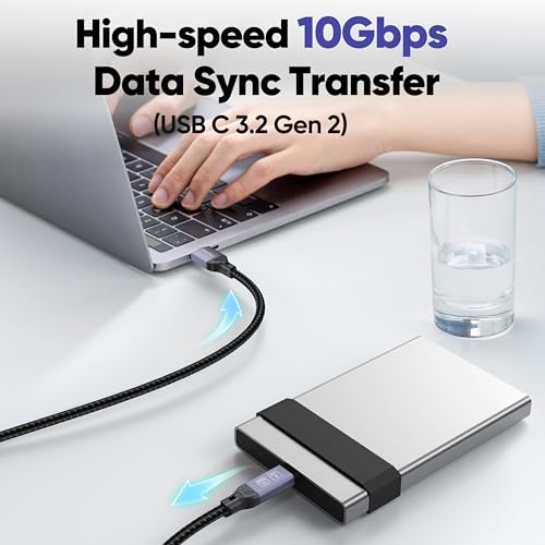 DteeDck Android Auto USB Cable 3FT, Car CarPlay Cord, USB Type C 3.2 Gen2 10Gbps Data Transfer, A-C 15W Fast Charging Replacement for iPhone 17/16/15 Google Pixel 9/8/7 Galaxy Series and More - Image 4