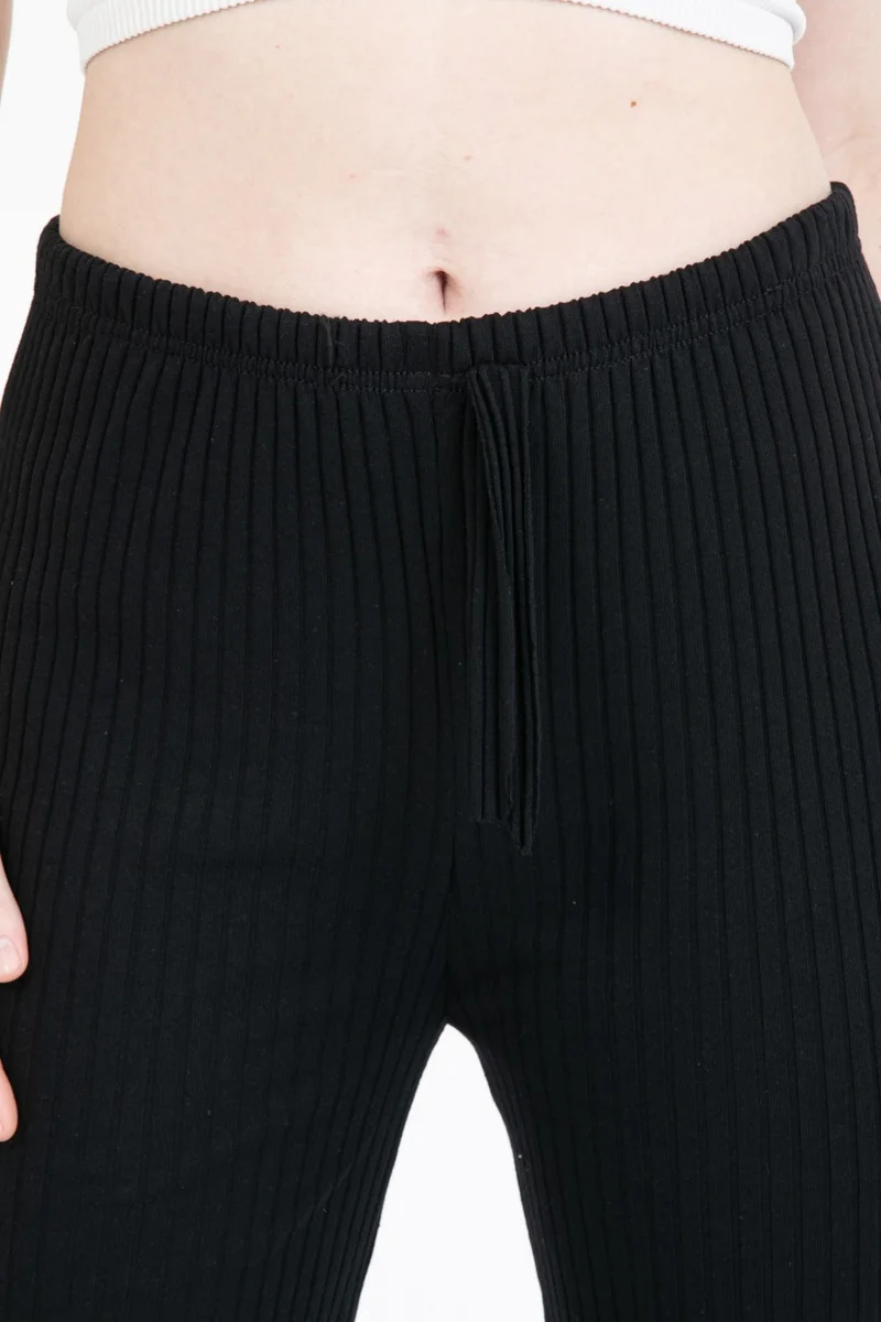 بلونس Ribbed Women's Sports Trousers with Elastic Waist
