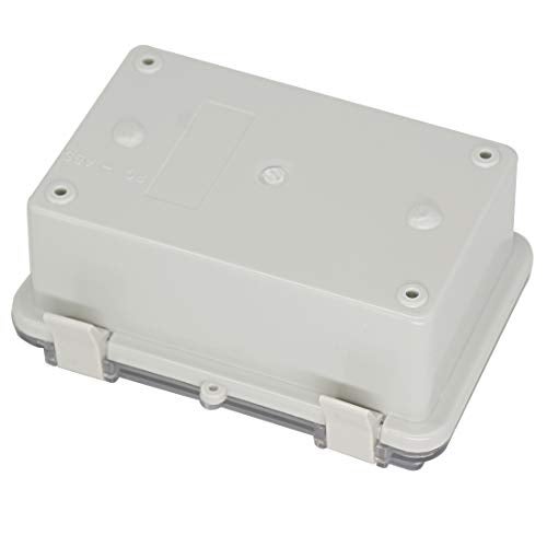 Zulkit Junction Box ABS Plastic Dustproof Waterproof IP65 Electrical Boxes Hinged Shell Outdoor Universal Project Enclosure Clear Cover with 2 Cable Glands 5.9 x 3.9 x 2.8 inch (150x100x70 mm) - Image 3
