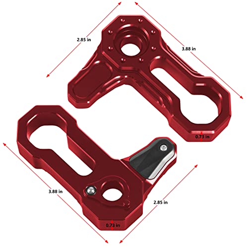 Opall Billet Aluminum Freedom Panel Latch Hardtop Roof Removal Switch Handle Compatible with Jeep Wrangler JL 2018-2025 and Gladiator JT Acessories Red (Set of 6 Locks) - Image 5