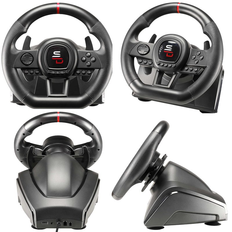 SUBSONIC Superdrive - GS650-X steering wheel with manual shifter, 3 pedals, and paddle shifters for Xbox Serie X/S, PS4, Xbox One (programmable for all games) - Image 2