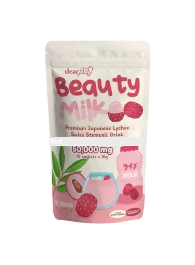 dear face Beauty Milk Premium Japanese Lychee Swiss Stemcell Drink