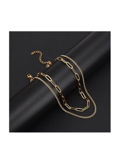Fayrouz Jewellery 18K Gold Plated Chain Necklace, Zigzag Necklace  - Image 3