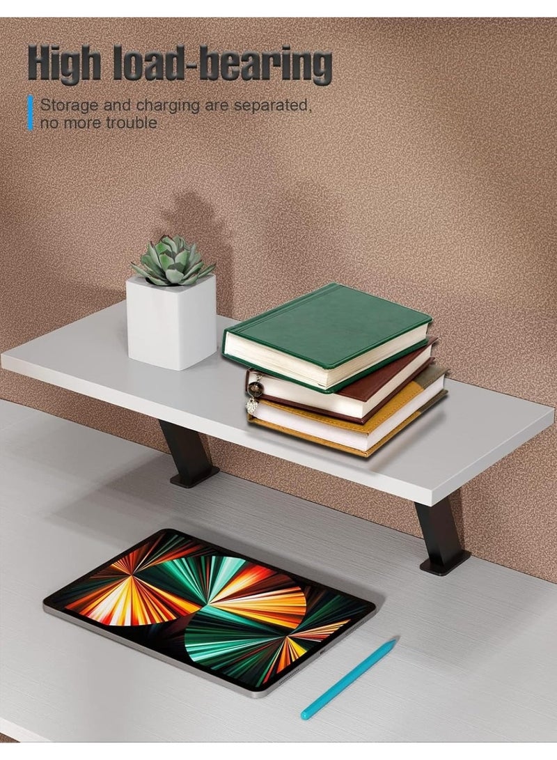 هويتك طاولة كمبيوتر مكتبية على شكل حرف L - تصميم عصري باللون الأبيض  - Image 4