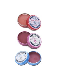C. O. Bigelow C.O. Bigelow All Purpose Salves, Variety Pack Of 3 Lip Balm Tins For Chapped Lips & Dry Skin - Classic Rose, Lavender & Sakura Rose Moisturizing Lip And Skin Salves, 0.8 Oz Each 