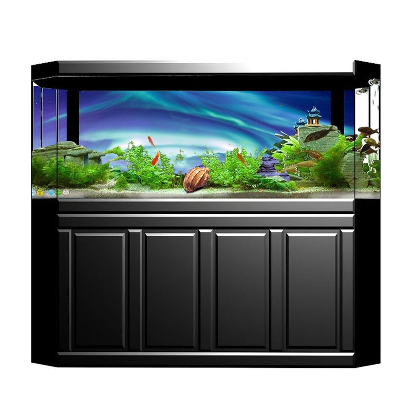 Background Poster Decorative Painting PVC Sticker Landscape Image for Aquarium Fish Tank91x50cm - Image 2