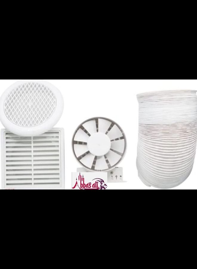 ABBASALI Duct in Line Exhaust Fan Kit  - Image 1