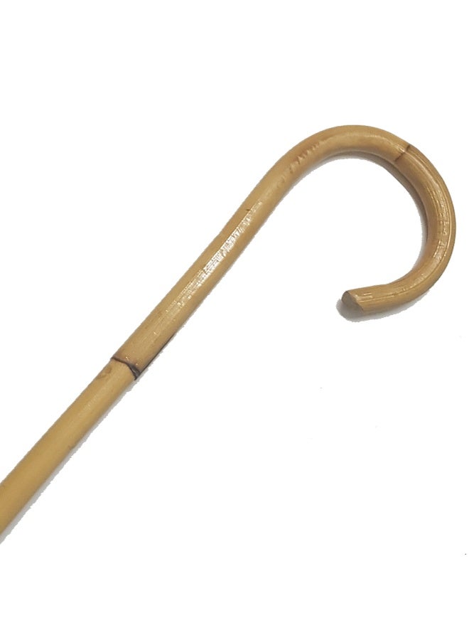 عصا مصنوعة من خشب الزان الأسواني، للرجال، لون الخشب نفسة عكاز اسواني - Image 4