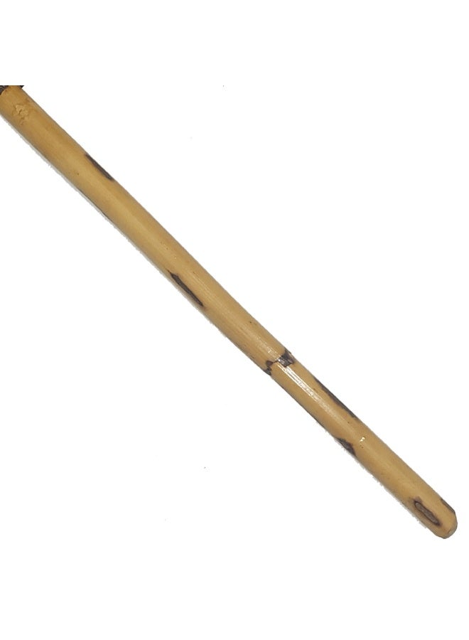 عصا مصنوعة من خشب الزان الأسواني، للرجال، لون الخشب نفسة عكاز اسواني - Image 3
