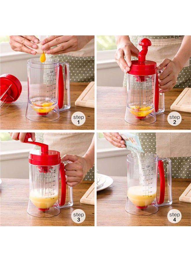 Acrodi Manual Dispenser Stirrer Handheld Dispenser Baking Tools with Tick Marks - Image 4